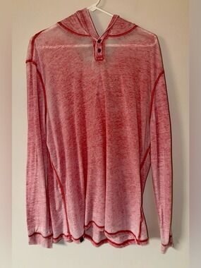 Johnnie-O Mens XL Hangin Out Zed Long Sleeve Hoodie Malibu Red